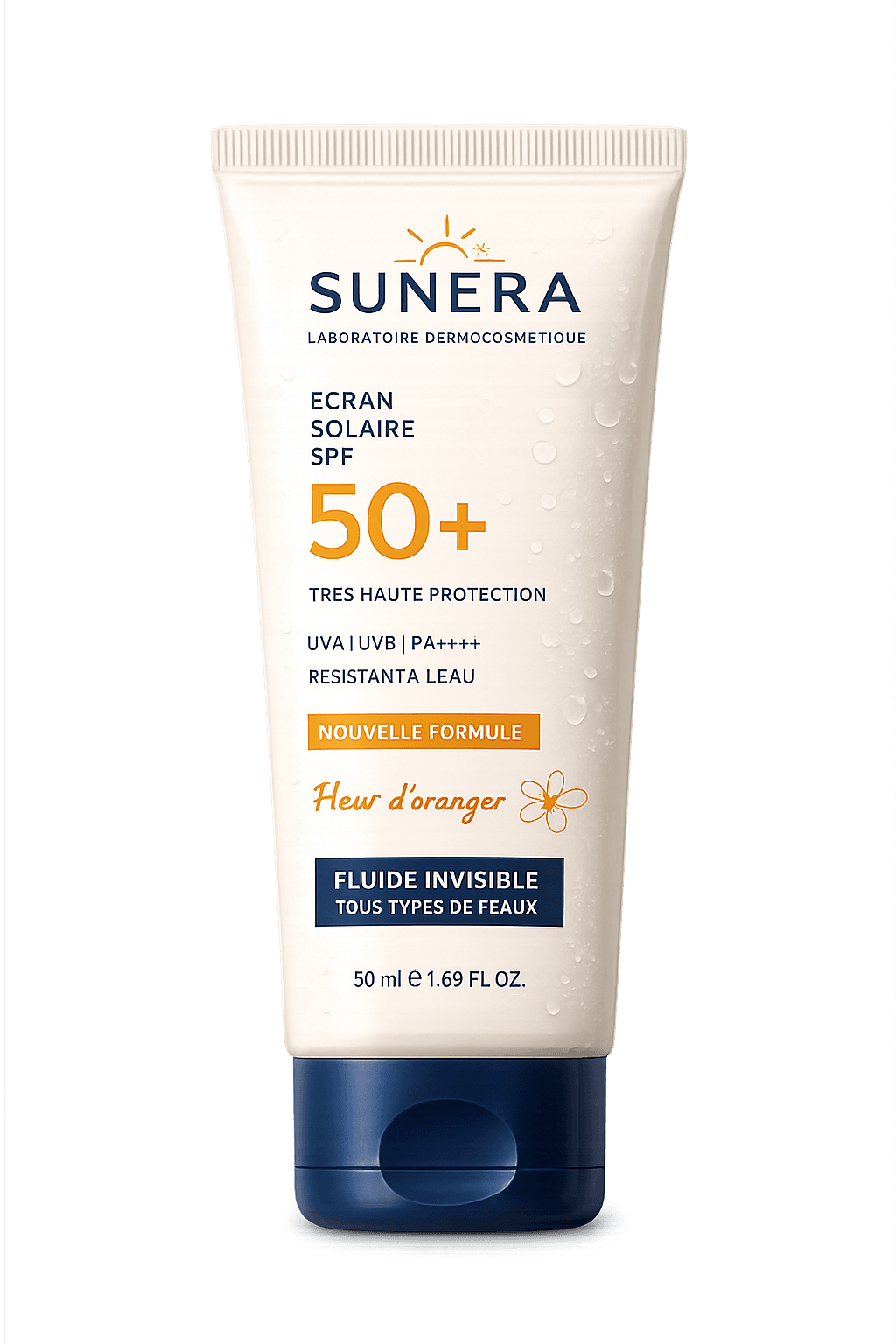SUNERA Écran Solaire SPF 50+ Fleur d'Oranger
