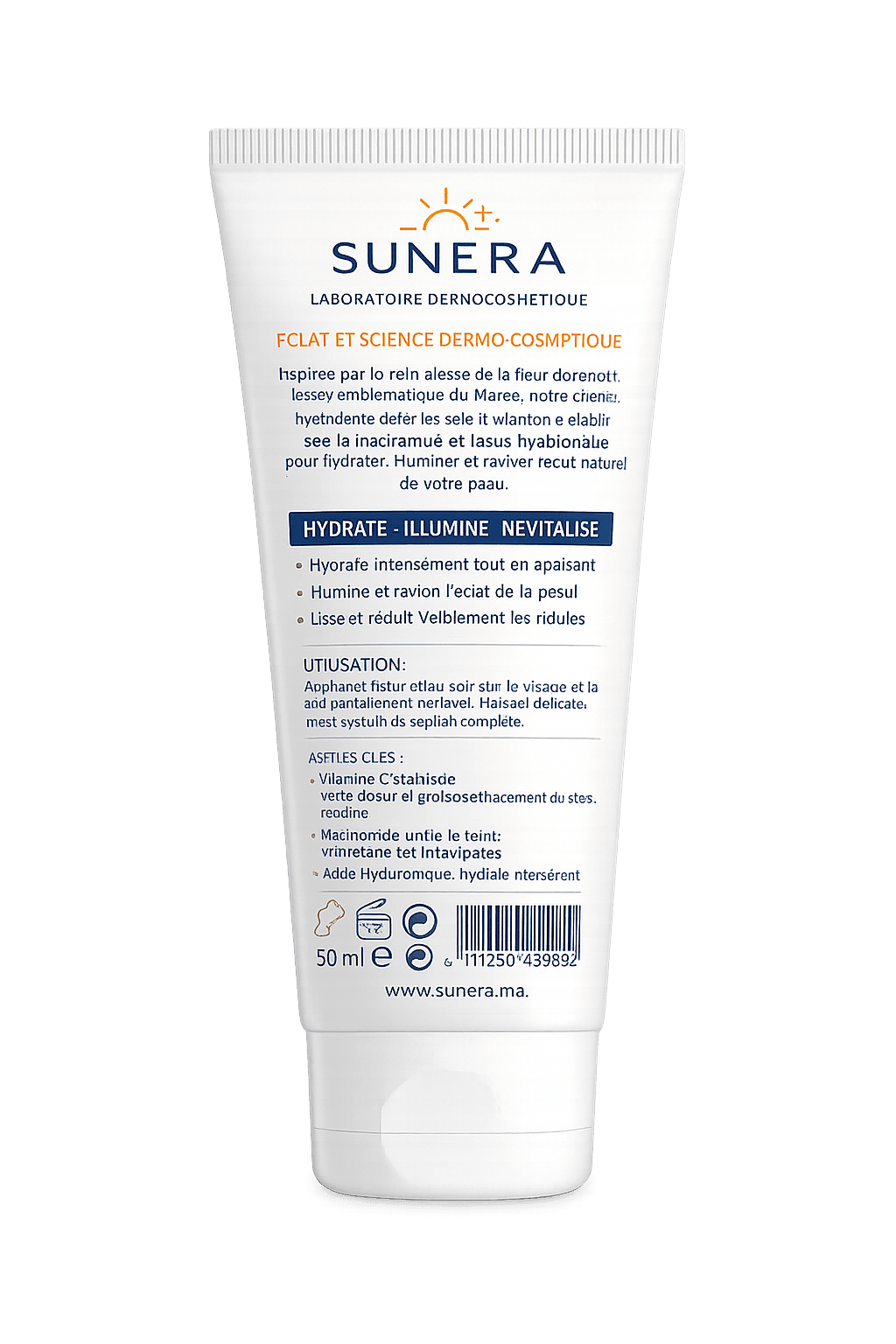 SUNERA Crème Hydratante Éclat face arrière